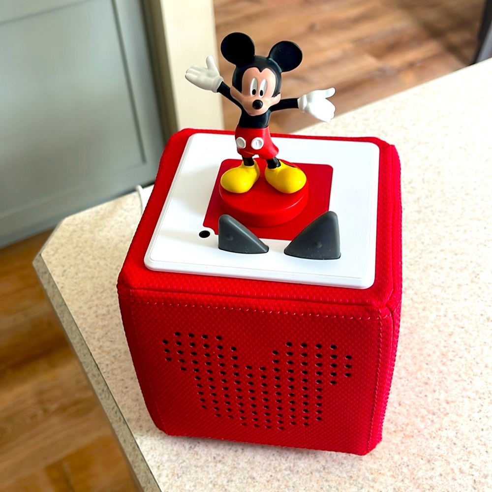 Used Limited Edition Mickey Mouse Red Toniebox, Excellent Working Condition
